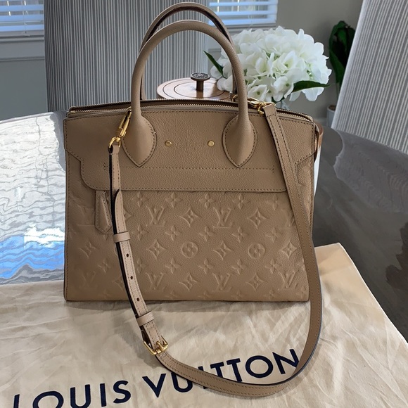 Pont Neuf Handbag Monogram Empreinte Leather MM - Picture 16 of 16